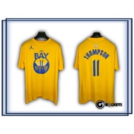 Klay Thompson GSW The Bay 11 yellow t-shirt NBA t-shirt