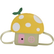 1pc Beg Syiling Kartun untuk Dompet Selempang Bentuk Cendawan Comel Beg Tukar Serbaguna untuk dan Le