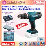 DF488DYEX4 MAKITA 13 mm (1/2") 18V (G-Battery) Cordless Driver Drill DF488 DF488DWE