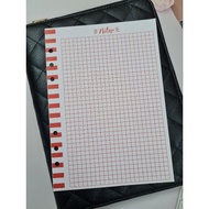 40PCS GRID A5 6 RING PLANNER INSERTS REFILL