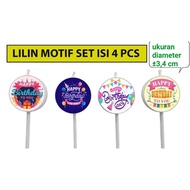 lilin ulang tahun happy birthday karakter tulisan happy birthday