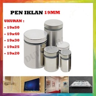 Advertising Pen 19mm /19 x 20 / 19 x 25 / 19 x 30 / 19 x 40 / 19 x 50 / 19 x 60 / 19 x 80 Stainless 