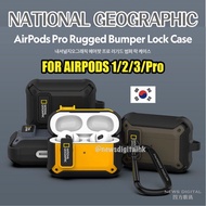 [現貨新款］National Geographic AirPods Pro 2 / AirPods / AirPods Pro / AirPods 3 Case 防撞保護套 有安全鎖