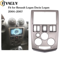 Frame for Radio 2 Din for Renault Logan Dacia Logan 2004-2007 for Renault DVD  Panel Plate Fascia Ra