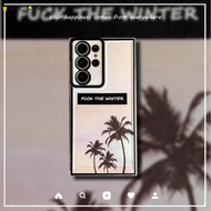 For OPPO Find X3 F19 F17 F11 R17 Pro F9 F7 F5 F3 F1s R15 Phone Case ins Coconut Tree Trees Landscape Cloud Clouds Sunset Summer Artistic Soft Silicone Casing Cases Case Cover