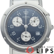 นาฬิกาข้อมือผู้ชาย Hermes Clipper Chronograph CL1.910 ตัวเรือนสแตนเลส สีน้ำเงิน ขัดเงา สภาพดีเยี่ยม 