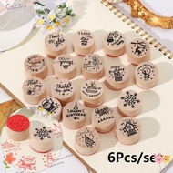 CACTU 6pcs/set Blessing Greeting Words DIY Albums Fashion Thank You Happy Birthday Painting Daily Pl