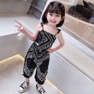 baju budak perempuan set baju raya Fashion children's clothing girls' summer suit thin baby girl sum