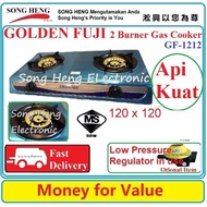 SongHeng GOLDEN FUJI GF1212 Gas Stove PowerFul Double Burner Cooker Dapur Gas MVS