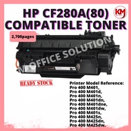 HP CF280A 80A Compatible LaserPro M401 M401d M401n M401dn M401dne M401dw M401s M425n M425dn M425dw