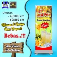 Banner, MMT, Orange Juice, Standing Orange Juice Banner