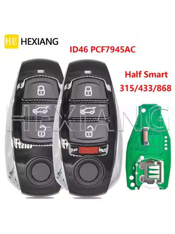 HE 7P6959754AL 7P6959754AP 315/433/868MHz ID46 PCF7945AC Chip Non-Keyless Go Car Remote Key For VW V