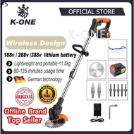 Quality ❃K-ONE High Quality 388V288V188V12V Mesin Rumput Bateri Cordless Grass Cutter Electric Lawn 