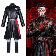 Delta Force cosplay costume, game-replique of the prison warden Gehrros, cosplay leather suit, trenc