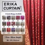 BF Langsir Erika 240CM–260CM Langsir Tingkap Murah Langsir Blackout Curtain Window Tebal Sunblock La