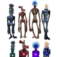 4 PCS Patung Aksi Siren Head Model Seram Monster Siren Head (Siri-E)