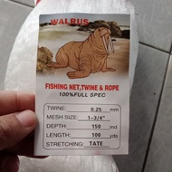 Fishing net 0.25 13⁄4 150md/100yds Tate fishing trawl fishing net fishing net fishing net string fis