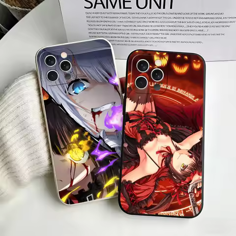 Date A Live Tokisaki Kurumi Soft Phone Case For Iphone 16 17 Pro Max 17E 16E 14 15 Plus 12 13 7 8 SE