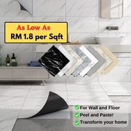Waterproof Anti Slip Marble Tile Sticker Self Adhesive Kitchen Vinyl Flooring Lantai Pelekat DIY