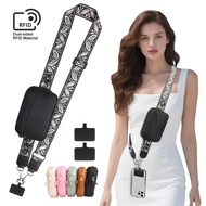 FP3 Special Women's Crossbody Bag, Embroidered Flower Strap/Adjustable/Multifunctional/Phone Lanyard