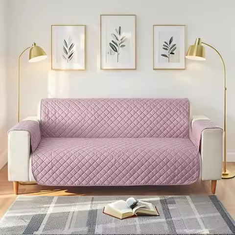 Waterproof Sofa Cover 1/2/3/4 Seater Non Slip Couch Covers For Pets Kids Sofa Protector Cover With E