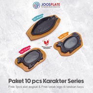 Free PRINTING LOGO 1 Dozen Animal Motif Steak Hot Plate Package