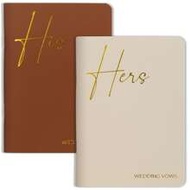 2pcs Wedding Vow Books, Foil Stamped Vow Books For Bride And Groom, Essential For Perfect Wedding Ce