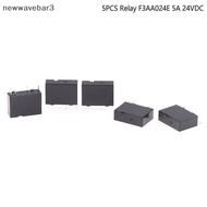 [neve-t] 5PCS 24V Relay F3AA024E 5A 24VDC F3AA012E F3AA005E Normally Open 4 Feet Relay 5A [New]