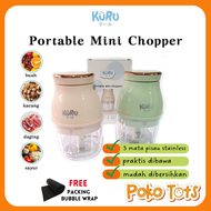 Kuru Baby Potable Mini Chopper Blender Elektrik Penghalus Makanan Bayi MPASI