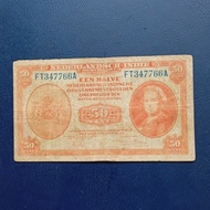 Uang Kuno 50 Cents Nica 1943 FT Murah