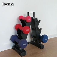 [Ioensy] Dumbbell Rack, 3-tier Dumbbell Rack, Compact Dumbbell Holder, Space-saving Steel Dumbbell H