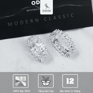 Nhẫn Ice Skelton Ring - Bạc S925 đính đá Baguette - ODIN
