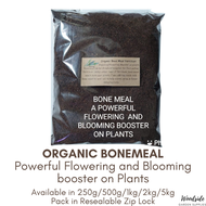 Bone Meal/Bonemeal Organic Fertilizer Blooming/Flowering Booster on plants. Contains high amount of phosphorus as well as nitrogen &amp; calcium.  It is important  for root development &amp; production of buds &amp; blooms