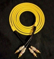日本/Canare  L-4E6S 二出二音視頻線 粗身 高純度銅芯線/鍍金插頭(2米)可定做不同長度日本/Canare  L-4E6S/2xRCA/M-2xRCA/M Audio Video RCA