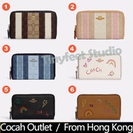 COACH/Coach C8419 C8309 C9104 C9105 Medium ID Zip Wallet Women Fold Long Phone Purse 8419 8309 9104 8105