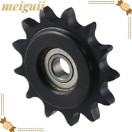 MEIGUII Chain Idler Sprocket, C45 Carbon Steel 13 Tooth Convex Idler Gear, with Insert 10mm Bore 1/2