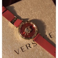 Red VERSACE-VERSACE-VERSACE This Palazzo Empire Greek Paperback Wrist Dial Central Decoration Have a