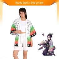 Demon Slayer kocho shinobu haori Cosplay Kimono Haori Coat Shirt Shinobu Kimono Halloween