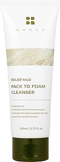 BRMUD Recovery Mud Pack to Foam Facial Cleanser for Sebum Control and Makeup Cleansing 110ml (3.72 f