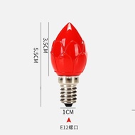 LED God of Wealth Bulb E12 Worship God Small Lotus E14 Bulb Candle Holder Candle Light Changming Lig