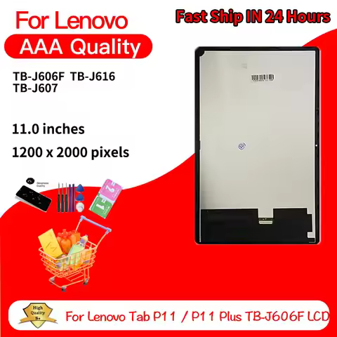 11“inch LCD For Lenovo Tab P11 / P11 Plus TB-J606F TB-J606L TB-J606 TB-J616 TB-J607 LCD Display Touc