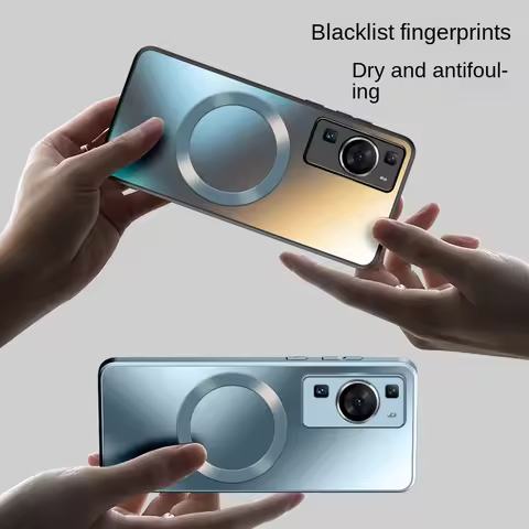 For Huawei P60 P50 P40 P30 Pro Case Hard Matte Magnetic Wireless Charging Protective Back Cover Case