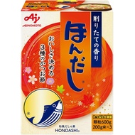 Ajinomoto Hondashi 600g box, bonito stock, granulated dashi, dashi seasoning.