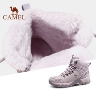 Camel เสื้อตัวบนของผู้หญิงรองเท้าบูตลุยหิมะสำหรับผู้หญิงรองเท้าปีนเขากันลื่นทนทานต่อการฉีกขาด