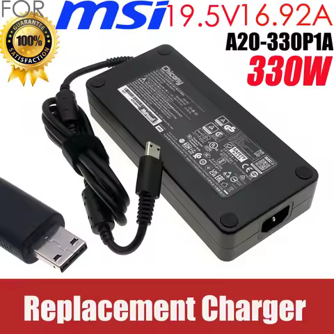 19.5V 16.92A 330W AC Adapter Laptop Charger For MSI Raider GE68HX 13VI-235AU Gaming Notebook Power S