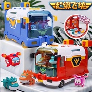 Super Flying Man Toy Space Station Children Boy Double Diamond Genuine Set Space Base Deformation Ro