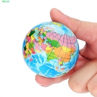 HELIX World Map Foam Ball Relief Mini Planet Earth Ball Squeeze Toy Bouncy Balls Educational Foam Ru