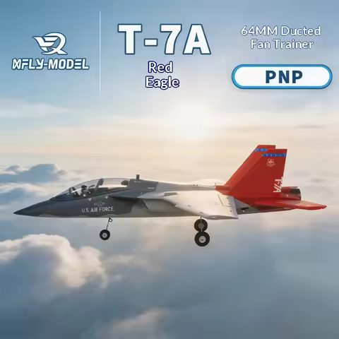 XFly Model 64mm EDF T-7A Red Hawk Trainer Jet PNP 4S Powered Electric Ducted Fan RC Jet Hobby Scale