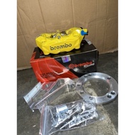 BREMBO M3/K50 1:1  PREMIUMTULISAN TIMBUL SIAP SKIM Y16/Y15 siiap bracket tapak