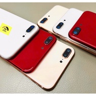 Very Beautiful Red, White, Gold Phone8Plus Case. New Parts Frame (100%) For 8Plus